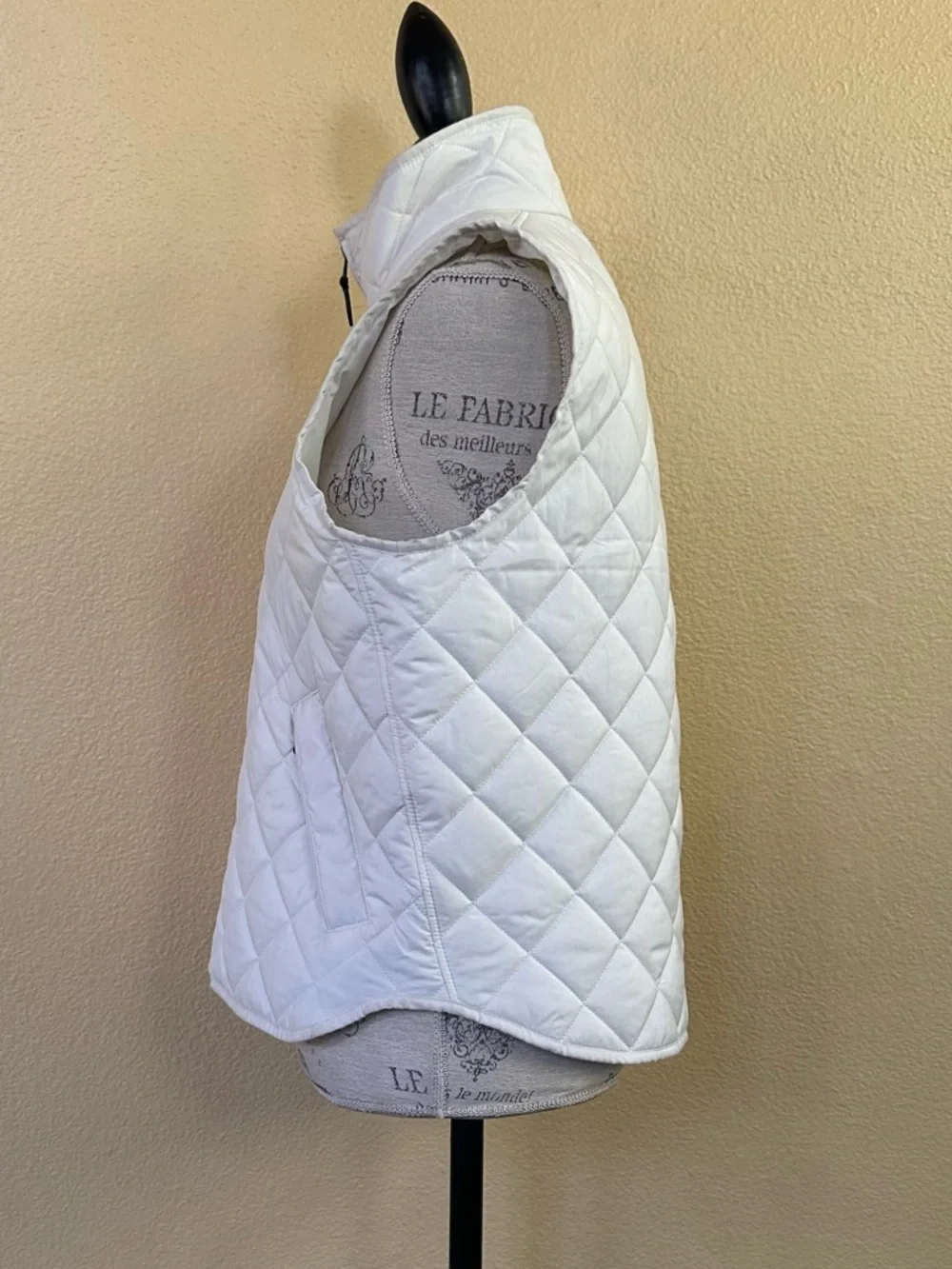 Ralph Lauren Blue Label Quilted Full-Zip Vest In White Size Large Like New! - Picture 5 of 9